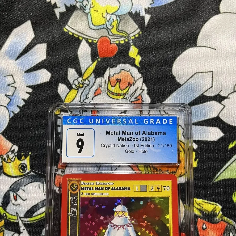 Metazoo Metal Man Alabama Mint 9 CGC Full Holo Cryptid Nation 1st Edition